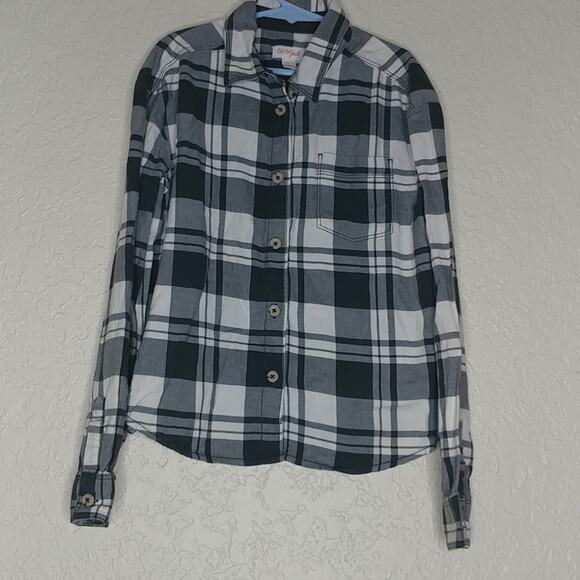 Cat & Jack Other - Cat & Jack Plaid Button Front Shirt Size L (10/12) Kid